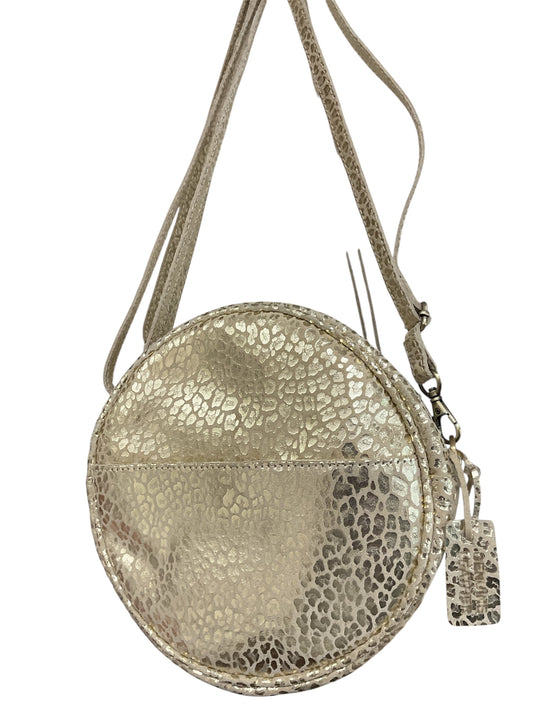 Gold Cheetah Round Crossbody