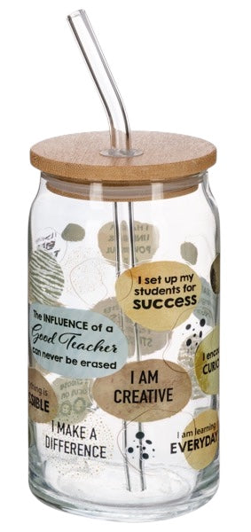Teacher Inspirational Drinking Glass