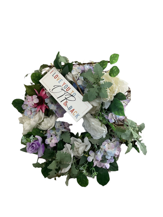 Handmade I Love You to DTR & Back Wreath