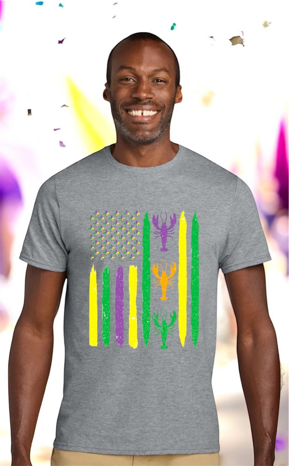 Mardi Gras Flag T-Shirt