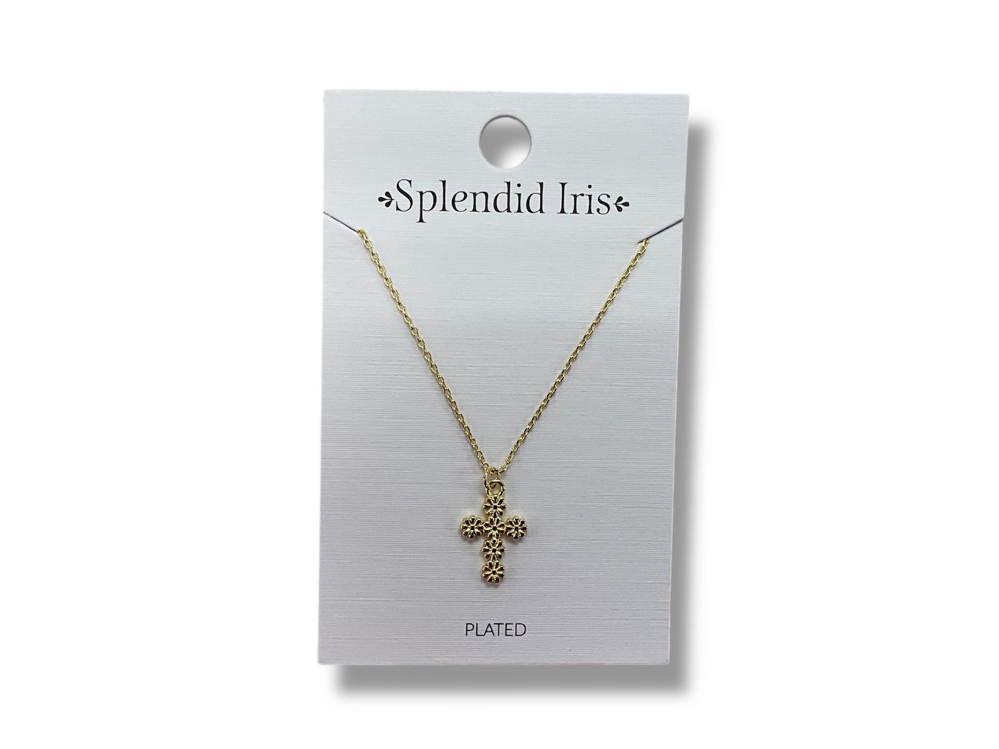 Floral Cross Necklace