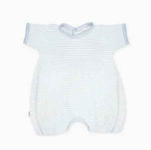 Paty Knit Bubble with Blue Trim