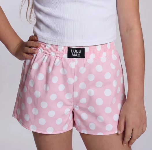 Lulu Mac Youth Polka Dot Boxer Shorts