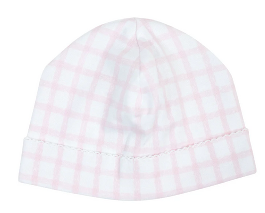 Paty Pink Gingham Beanie