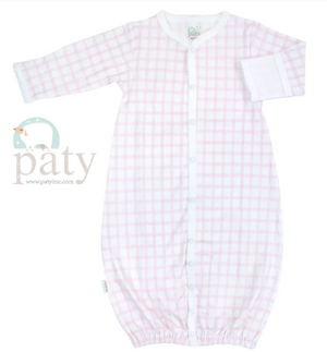 Paty Prima Pink Gingham Converter & Beanie