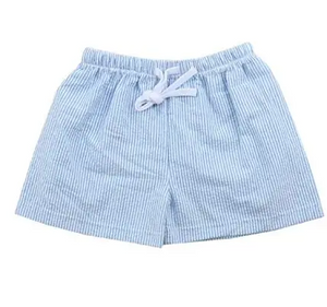 Paty Blue Seersucker Shorts