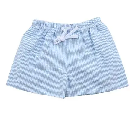 Paty Blue Seersucker Shorts