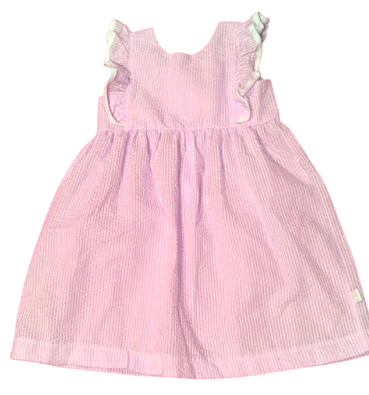 Paty Pink Seersucker Dress
