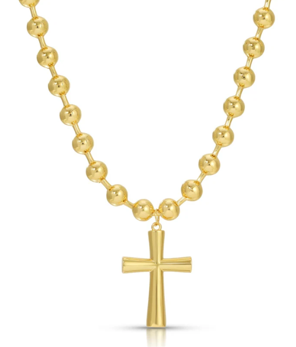 Bold Cross Statement Necklace