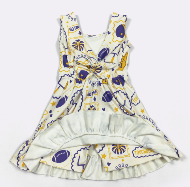 Purple & Gold Athletic Dress