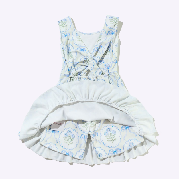 Blue Hydrangeas Athletic Dress