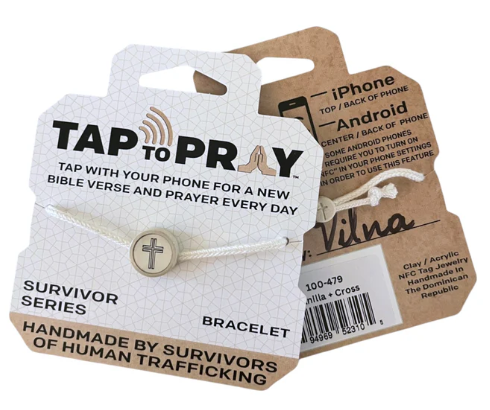 Tap to Pray Vanilla Bungee Bracelet