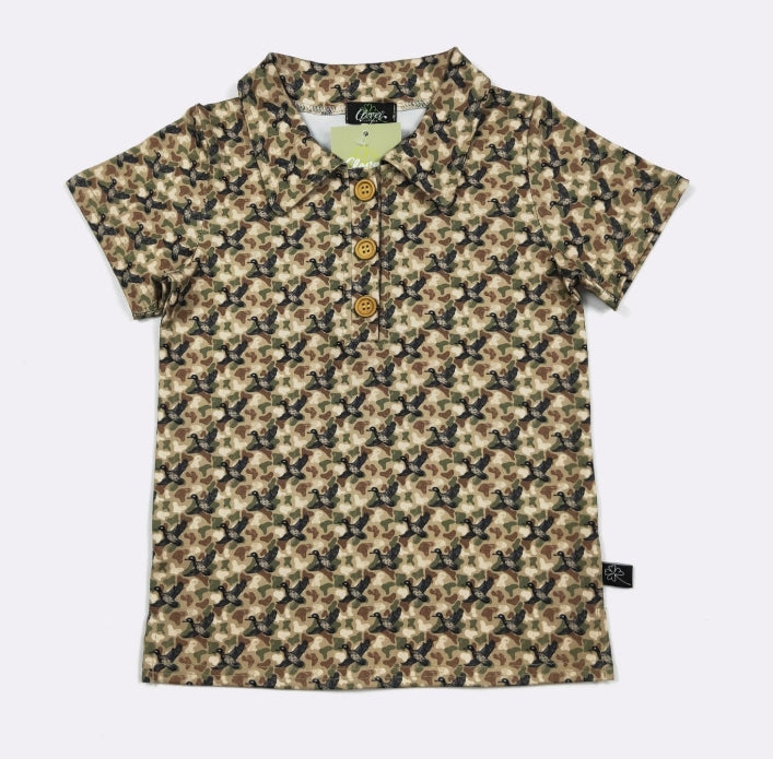 Boys Camo Duck Polo