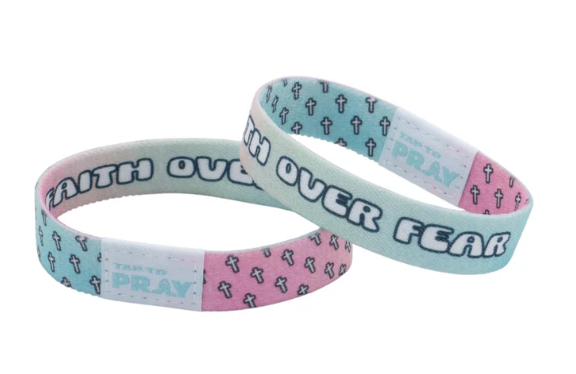 Tap to Pray Faith Over Fear Wristband