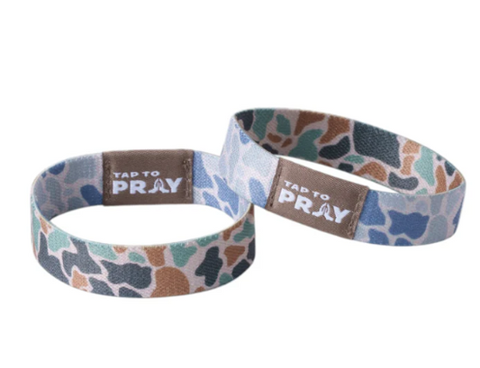 Tap to Pray River Rock Sage Camo Wristband