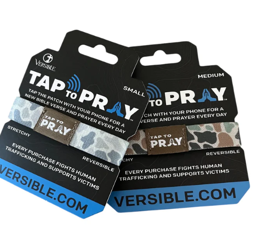 Tap to Pray River Rock Sage Camo Wristband