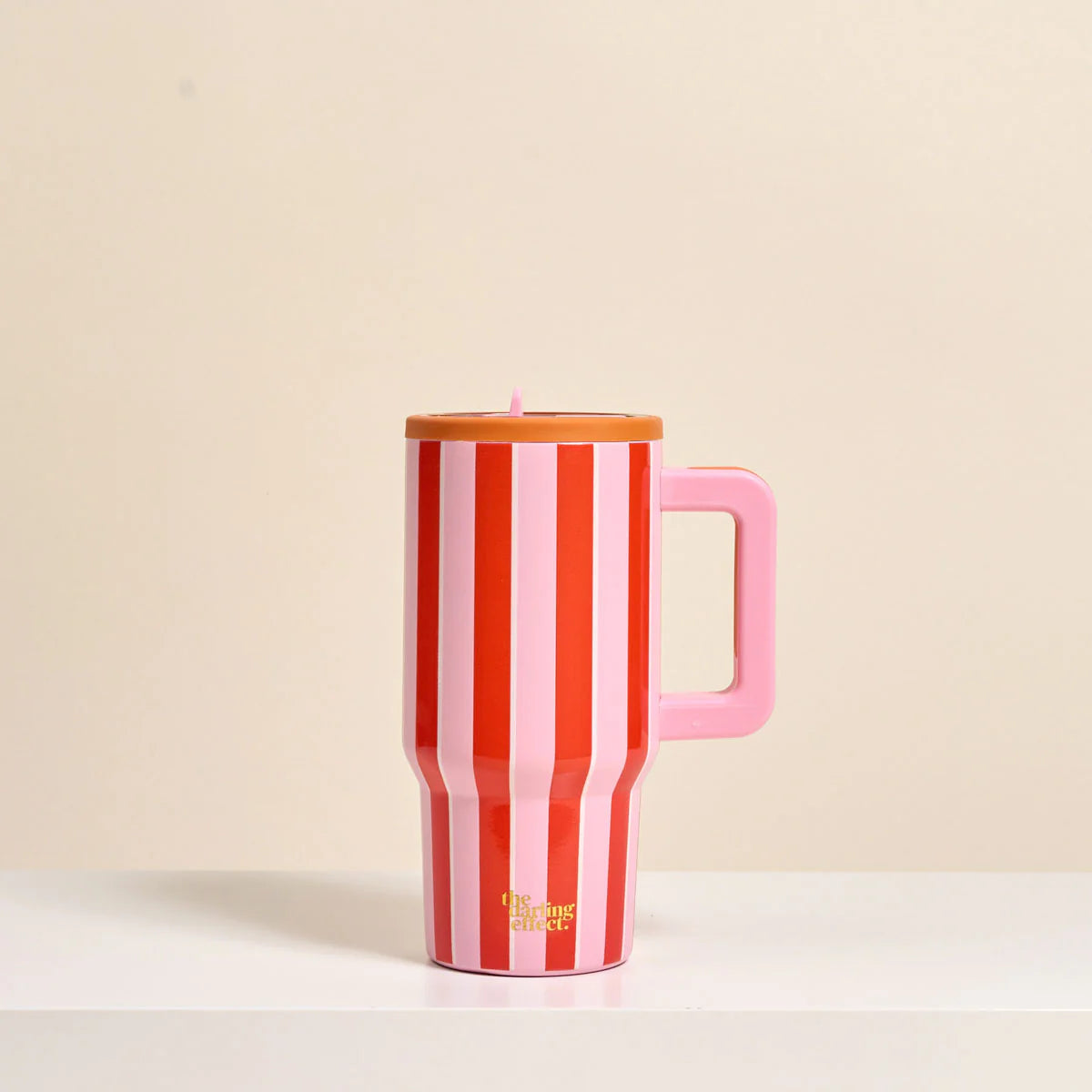 Sicily Stripes 20 oz Flip Straw Silicone Tumbler
