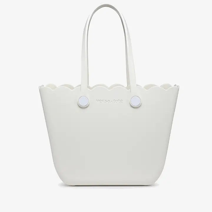 Scalloped Versa Tote w/ Interchangeable Straps