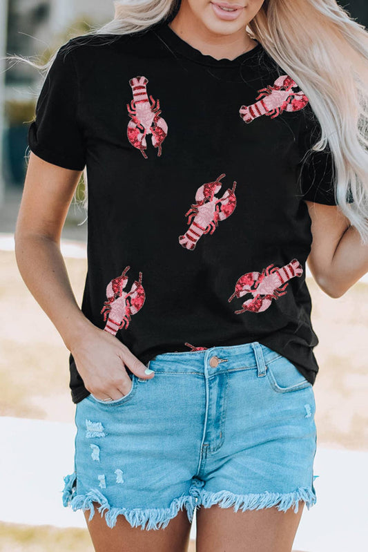 Crawfish Sequin Top