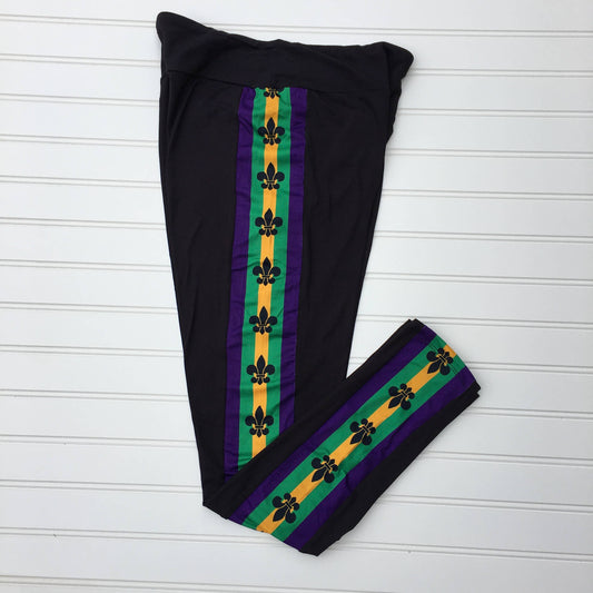Fleur De Lis Stripe Leggings