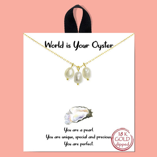 Three Pearl Necklace