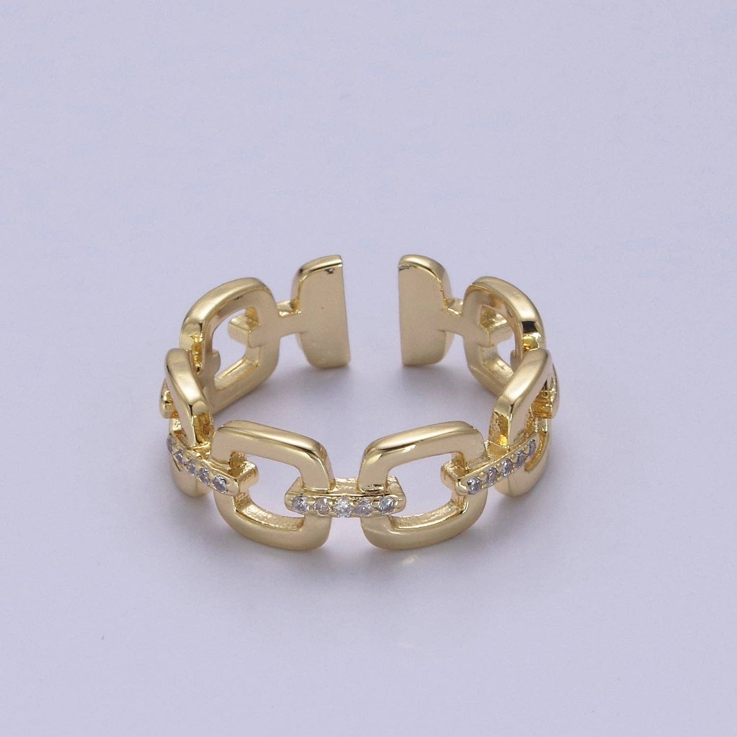 Paperclip Chain Link Ring