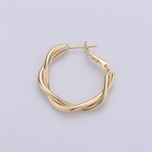 Twisted Hoop Earrings