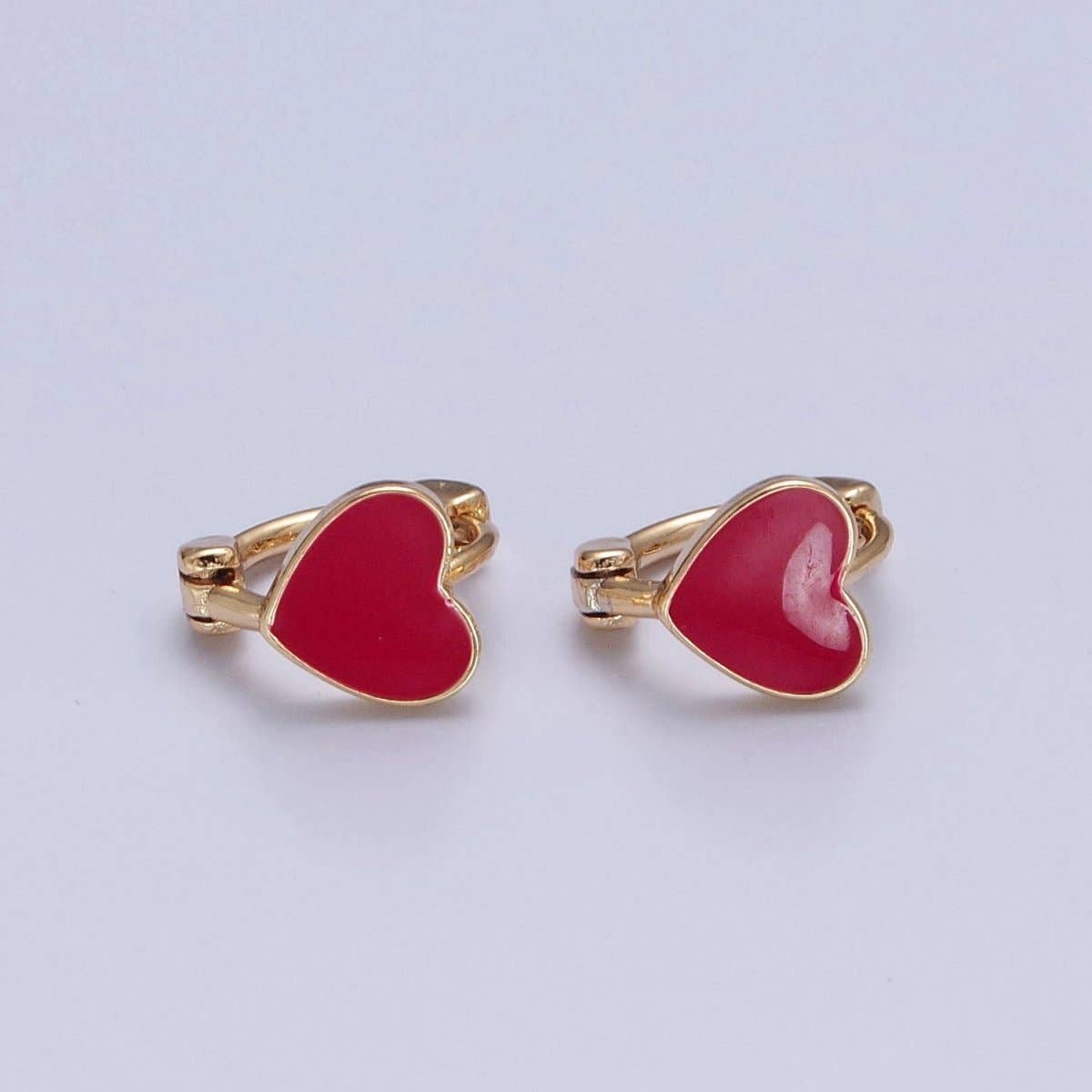 Heart Huggie Earrings