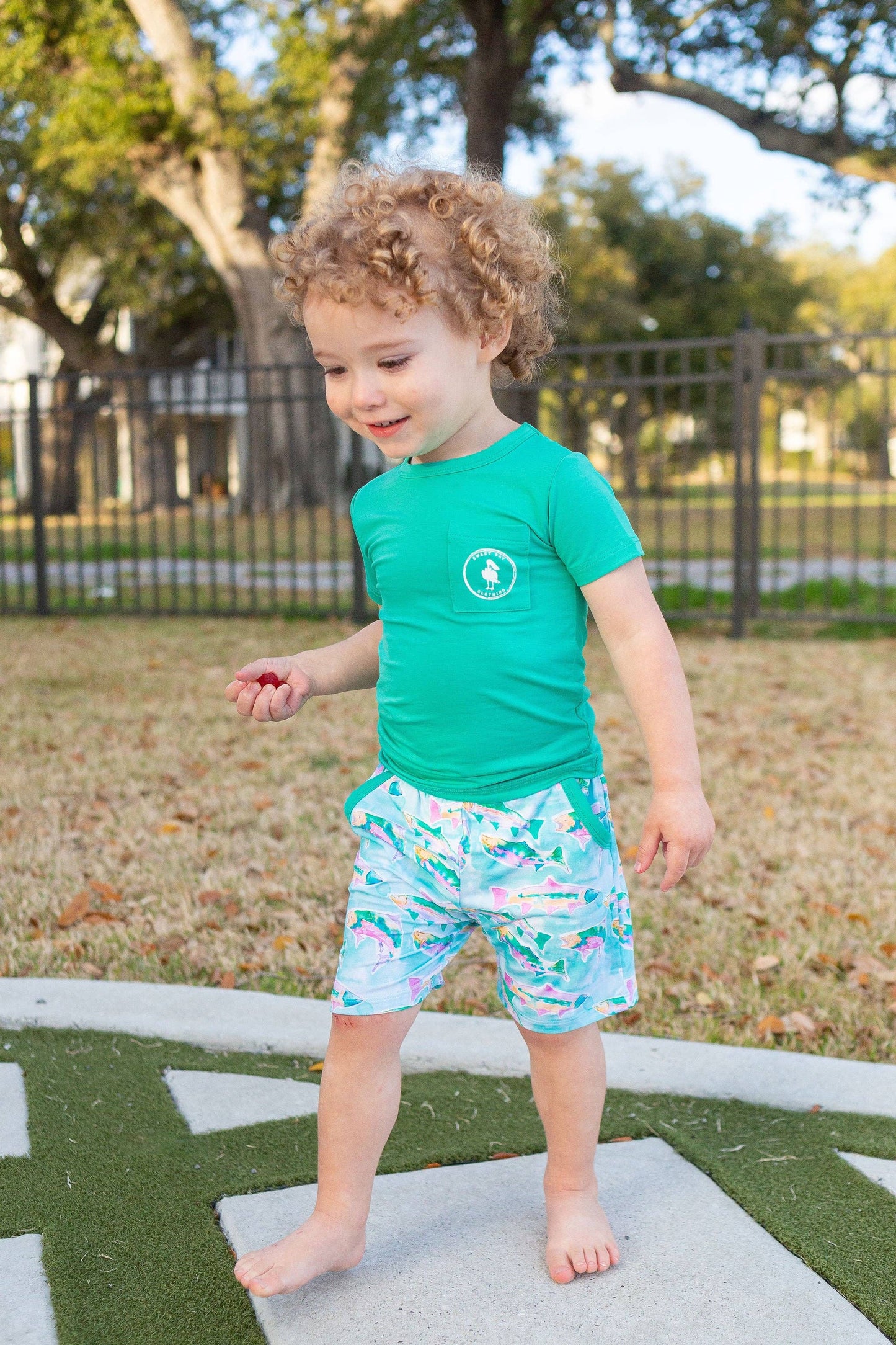 Watercolor Fish Shorts