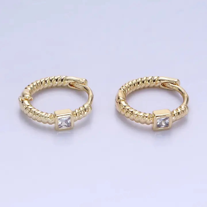 Croissant Huggie Earrings