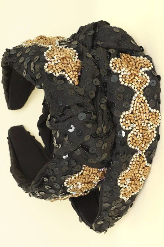 Fluer de Lis Beaded Headband