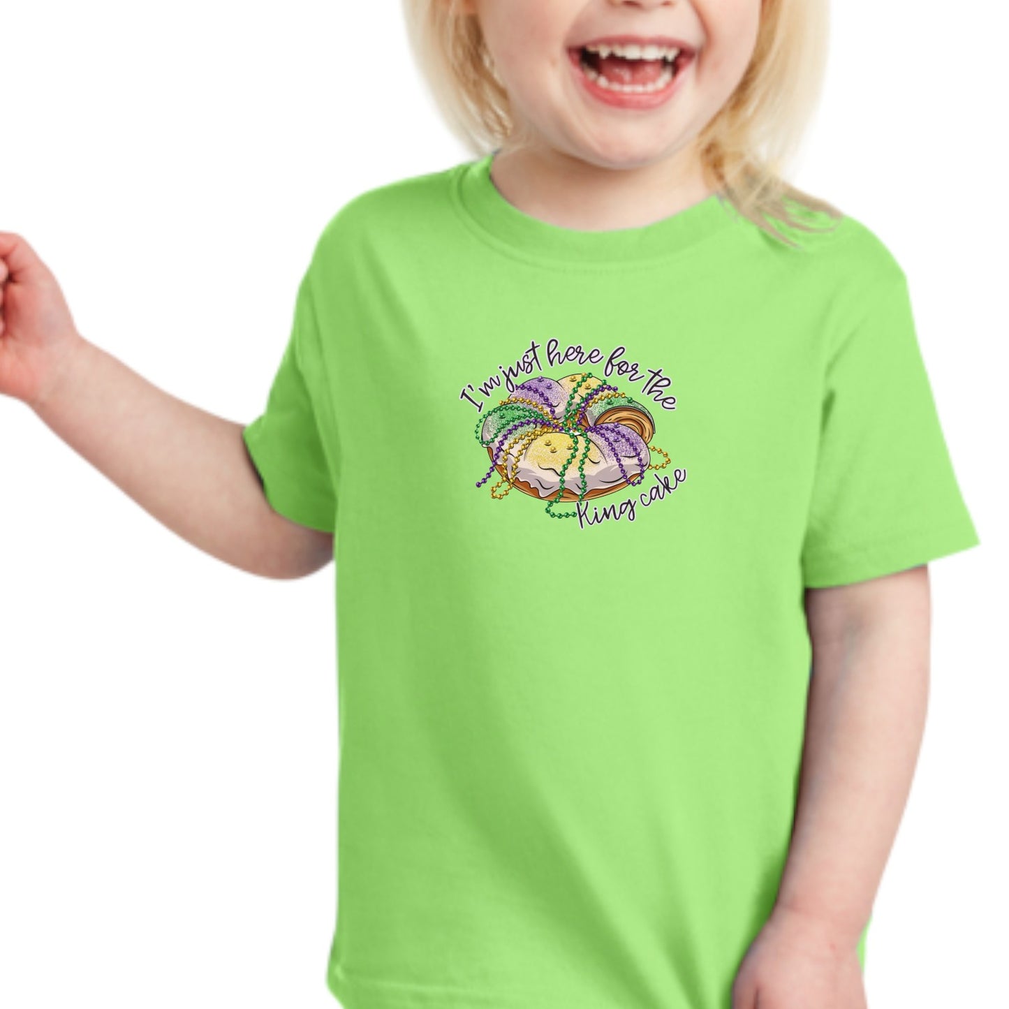 Here For the King Cake Toddler Tee