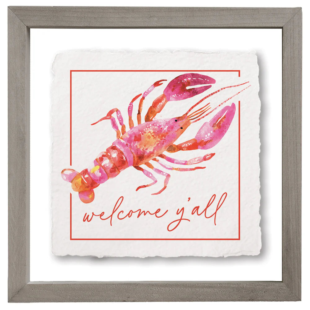 Welcome Y’all Crawfish Floating Picture